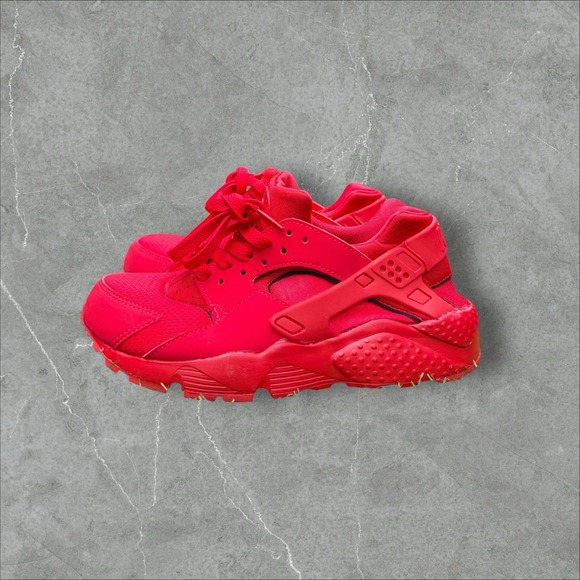 Nike Air Huarache Run (GS) Youth 5Y  University Red 654275-600 - Picture 1 of 8